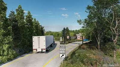 Site exit to Old York Road with divider for trucks