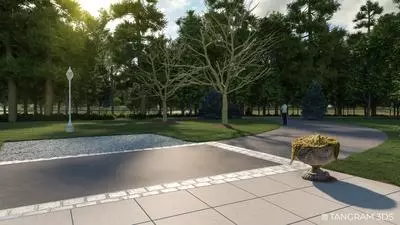 View from neighbor in front of Country Club (summer)